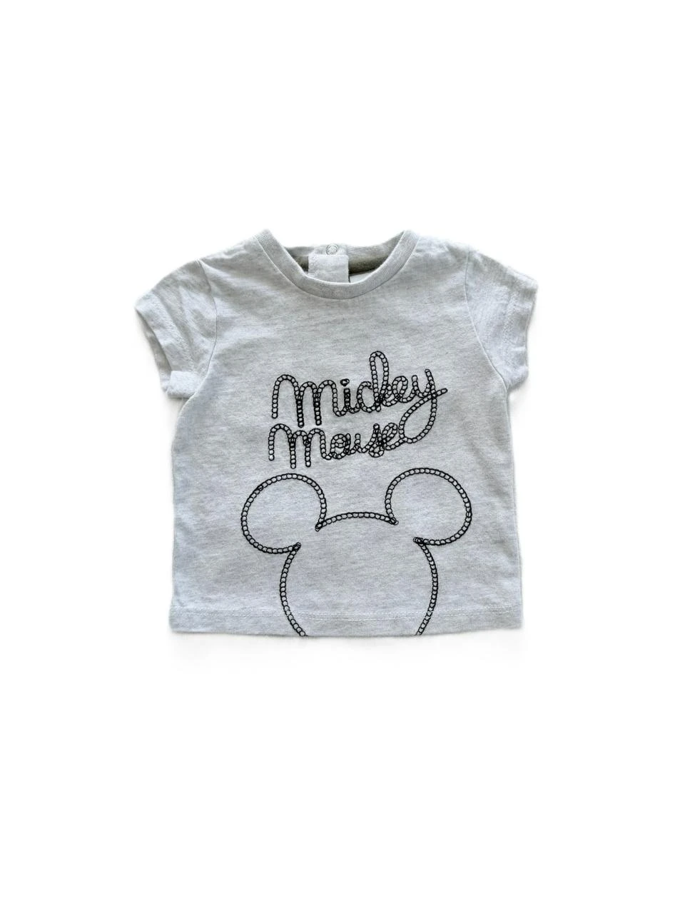 T shirt manches courtes gris Mickey Disney 1 mois